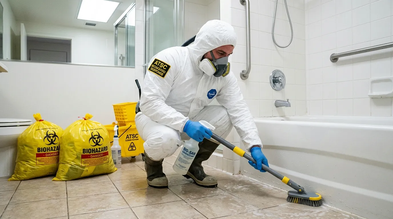 Decontamination equipment deployed for Blood Cleanup in Tenleytown